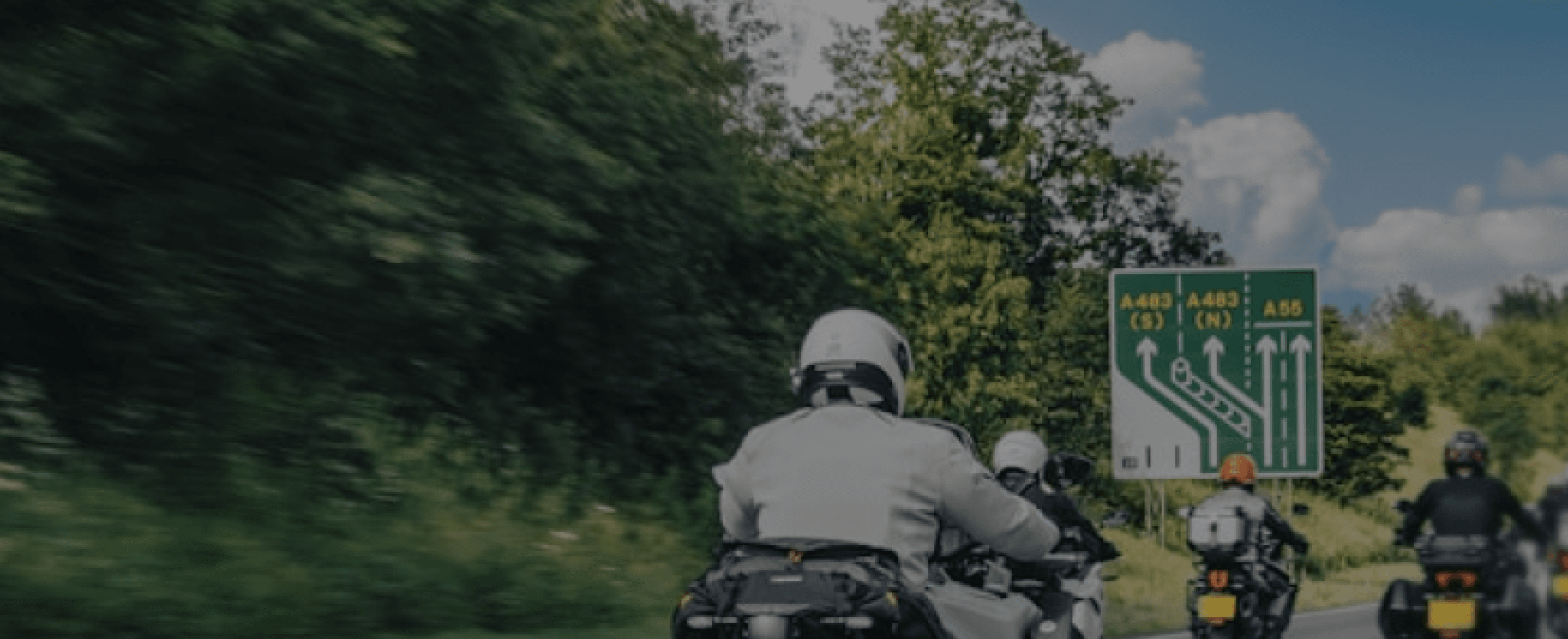 Motorcyclists on road